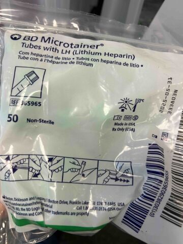 BD 365985 + 365965 +001 lot of 9 bags /multi qty Liquid Handling