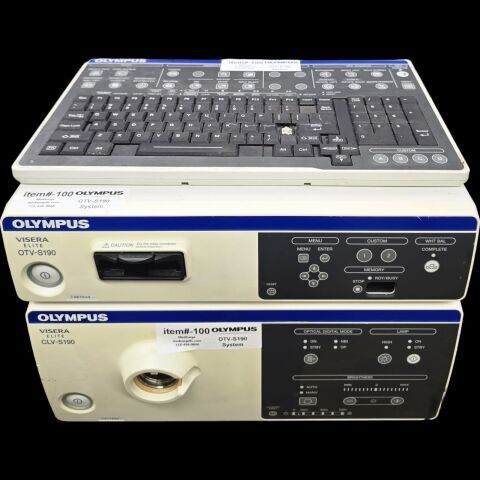 OLYMPUS OTV-S190, CLV-S190 PROCESSOR, LIGHT SOURCE,Keyboard and powor cords
