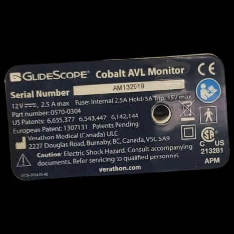 GLIDESCOPE AVL Monitor