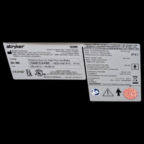 STRYKER 0620-040-610 Insufflator