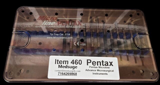 PENTAX 3708 Microline Advance Microsurgical Instruments tips only 12 tips total