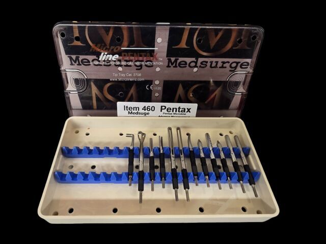 PENTAX 3708 Microline Advance Microsurgical Instruments tips only 12 tips total