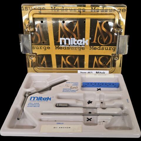 MITEK ANCHOR GII Surgical Instrument W/ Anchors, & Case