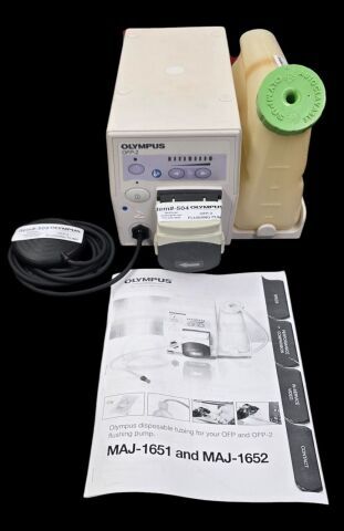 OLYMPUS OFP-2 Flushing pump complete with bottel and footswitch