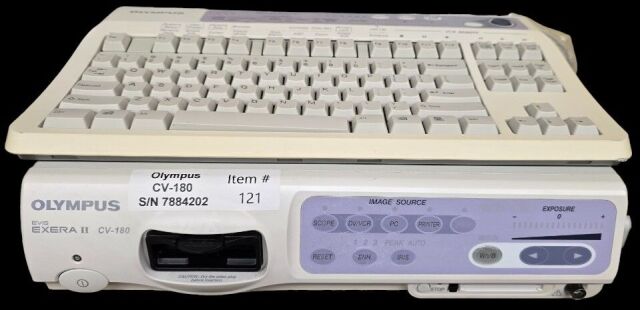 OLYMPUS CV-180 Processor and keyboard with all the cables Patient ready