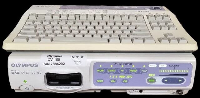 OLYMPUS CV-180 Processor and keyboard with all the cables Patient ready