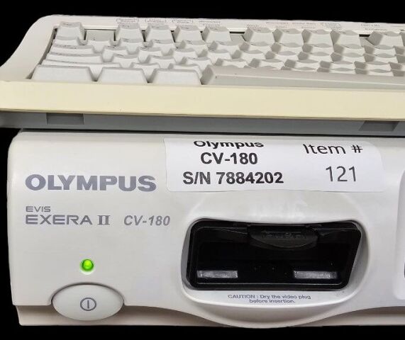 OLYMPUS CV-180 Processor and keyboard with all the cables Patient ready