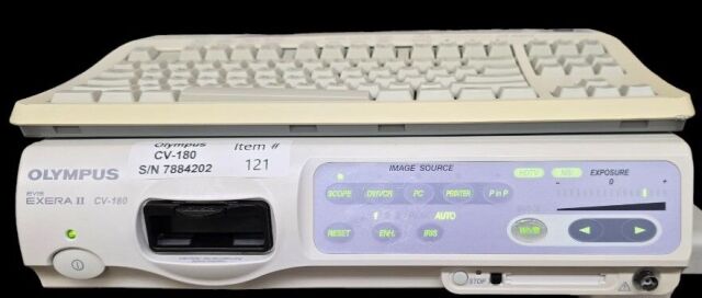 OLYMPUS CV-180 Processor and keyboard with all the cables Patient ready