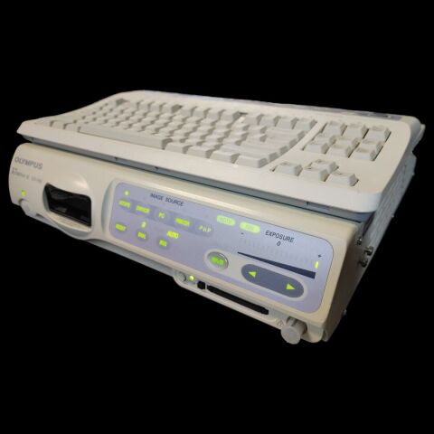OLYMPUS CV-180 PROCESSOR AND KEYBOARD AND POWER CORD