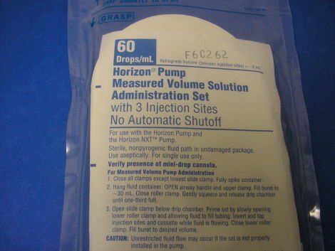 MCGAW IV Infusion Administration Set P/N: Pump IV Infusion