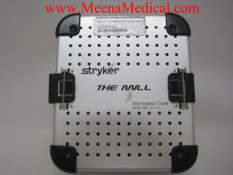 STRYKER Bone Mill Sterilization Case P/N:5400-705 Bone Mill Case Surgical Cases