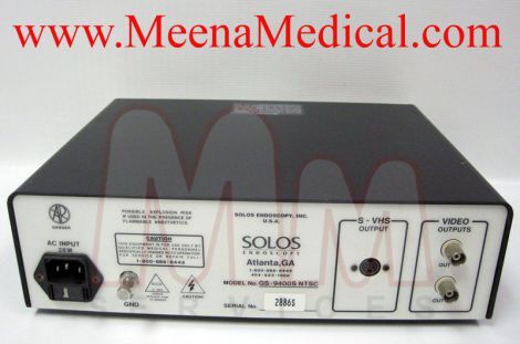 SOLOS ENDOSCOPY GS-9400S VCM-2 O/R Camera