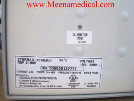 STERRAD 58 °C Ref 21005 Incubator