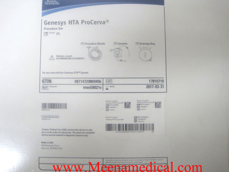 BOSTON SCIENTIFIC Genesys HTA ProCerva P/N:M00658021 Genesys HTA ProCerva Procedure Set- NEW Urological Instrument