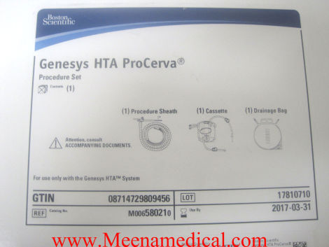 BOSTON SCIENTIFIC Genesys HTA ProCerva P/N:M00658021 Genesys HTA ProCerva Procedure Set- NEW Urological Instrument