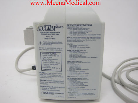 ABBOTT/HOSPIRA ACCLAIM encore Pump IV Infusion