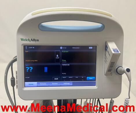 WELCH ALLYN Connex Vital Sings Monitor 6000 with SpO2, Non-Invasive BP, Temperature Probe, and Stand Monitor