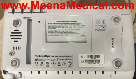 WELCH ALLYN Connex Vital Sings Monitor 6000 with SpO2, Non-Invasive BP, Temperature Probe, and Stand Monitor