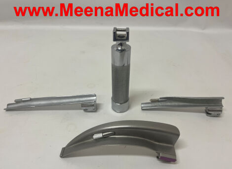 SUNMED Laryngoscope Head with 3 Unique Blades Laryngoscope