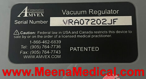 AMVEX Analog Continuous Vacuum Regulator Vacuum Equipment