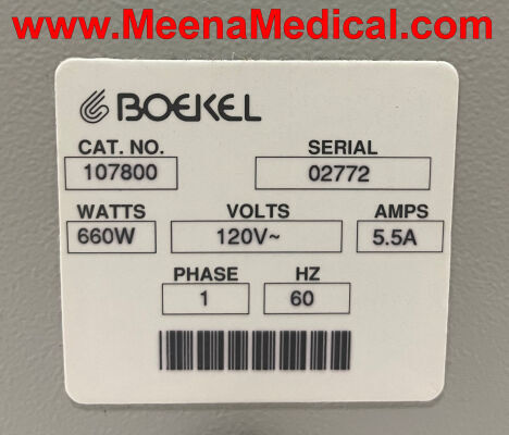 BOEKEL SCIENTIFIC 107800 Oven, Small, 115V Incubator