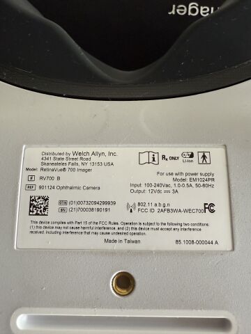 WELCH ALLYN RetinaVue 700 Imager RV700 Fundus Camera