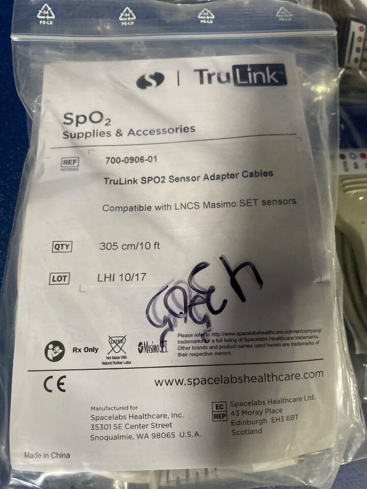 SPACELABS Various TruLink cables