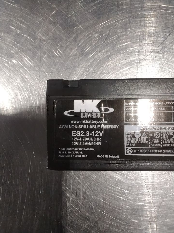 MK ES2.3-12V AGM Non-Spillable Battery