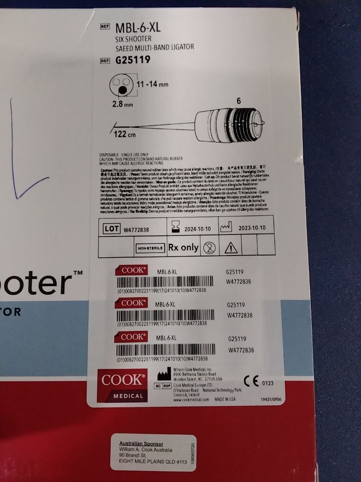 COOK MEDICAL MBL-6-XL G25119 Multi-Band Ligator - Lot of 2