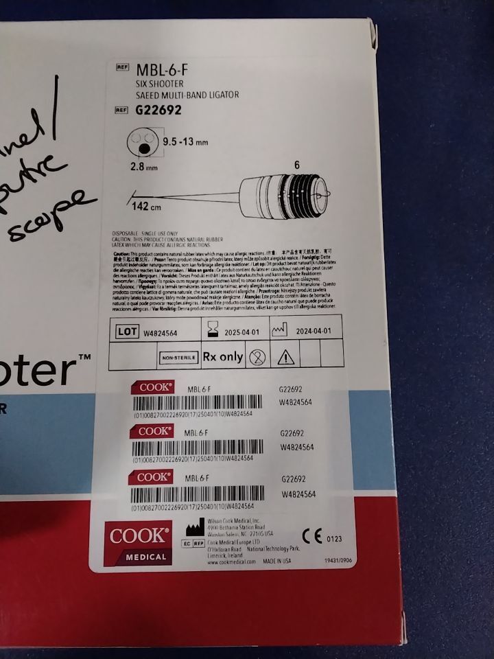 COOK MEDICAL MBL-6-F G22692 Multi-Band Ligator - Lot of 2