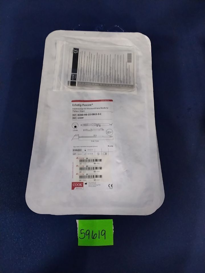 COOK MEDICAL Echotip Procore ECHO-HD-22-EBUS-O-C Endobronchial HD Ultrasound Biopsy Needle