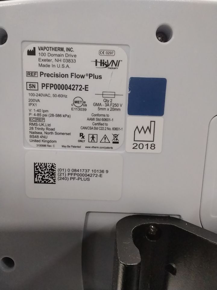 VAPOTHERM Precision Flow Plus Humidifier