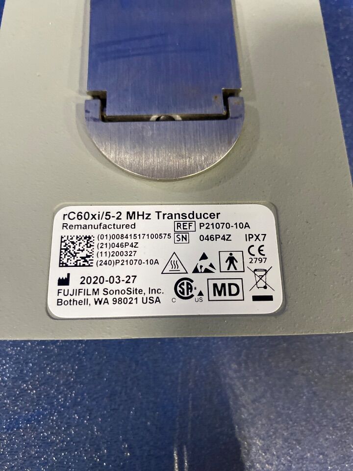 FUJIFILM SONOSITE rC60xi/5-2 MHz Ultrasound Transducer