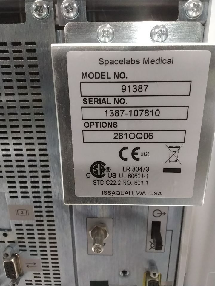 SPACELABS Ultraview SL Patient Monitor Monitor