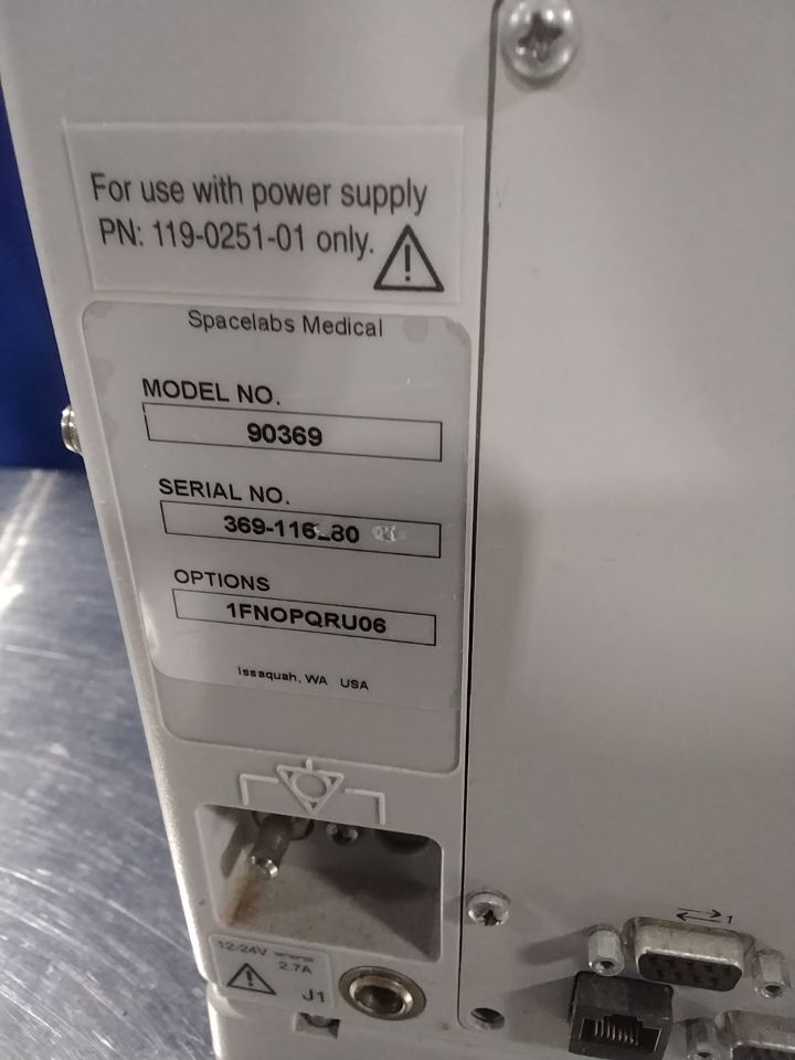 SPACELABS 90369 - Lot of 5 Monitor