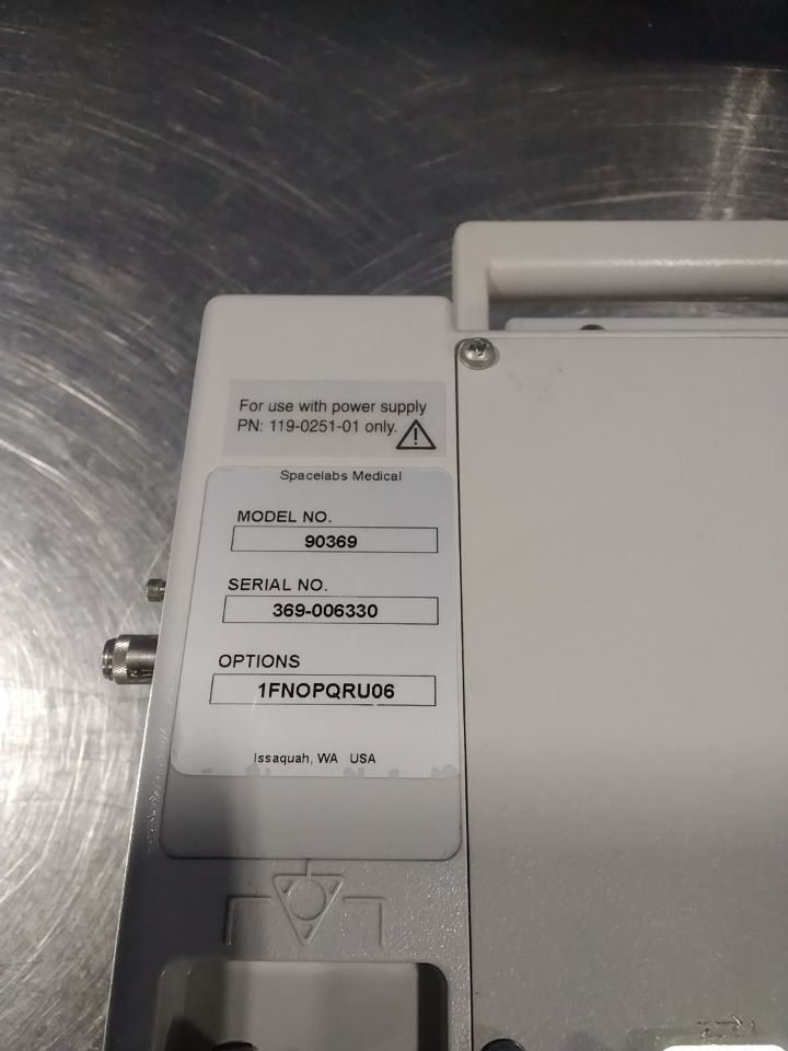 SPACELABS 90369 - Lot of 5 Monitor