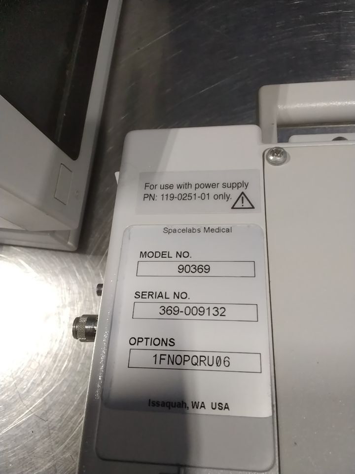SPACELABS 90369 - Lot of 5 Monitor
