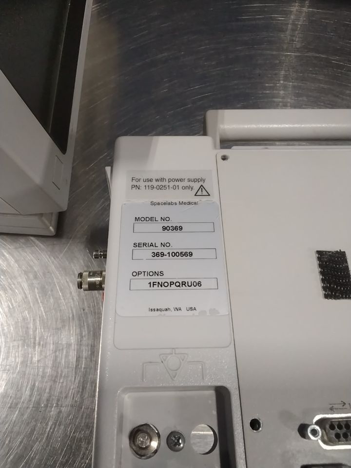 SPACELABS 90369 - Lot of 5 Monitor