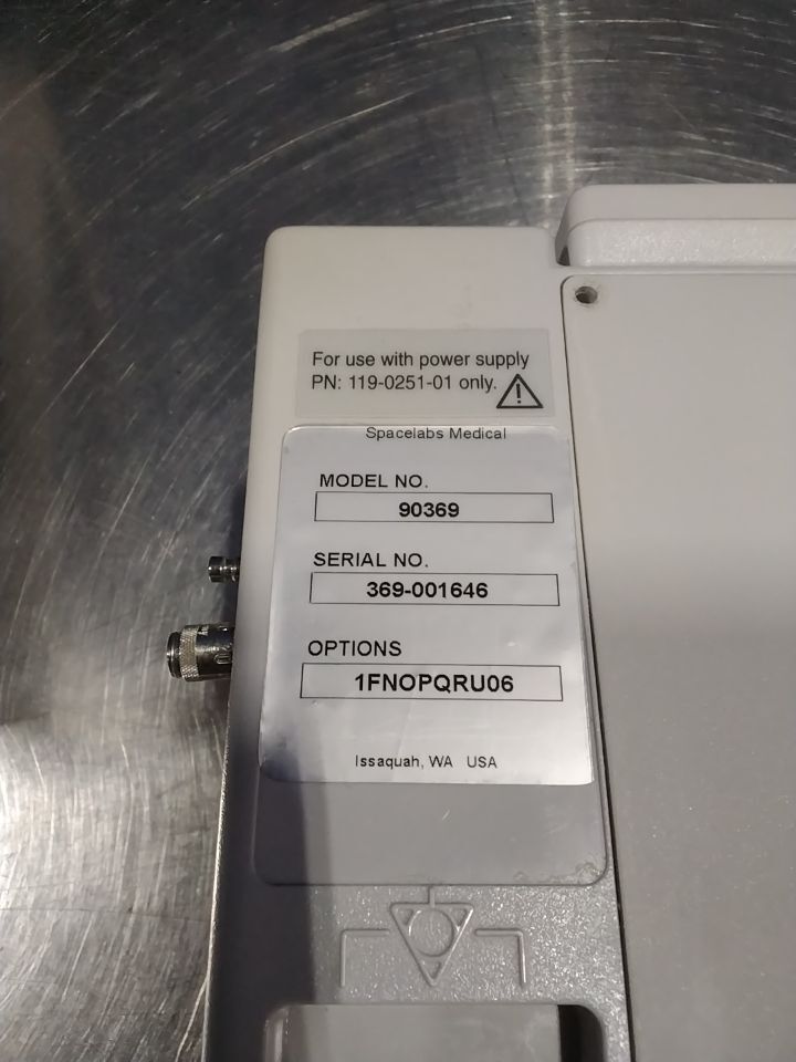 SPACELABS 90369 - Lot of 5 Monitor