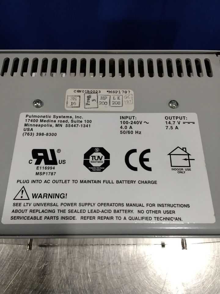 PULMONETIC SYSTEMS LTV Universal Power Supply Ventilator