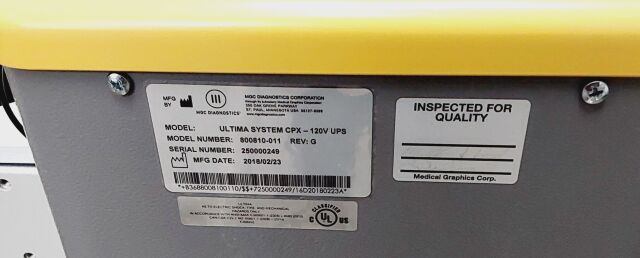 MGC DIAGNOSTICS ULTIMA SYSTEM CPX- 120V UPS STRESS TESTING SYSTEM
