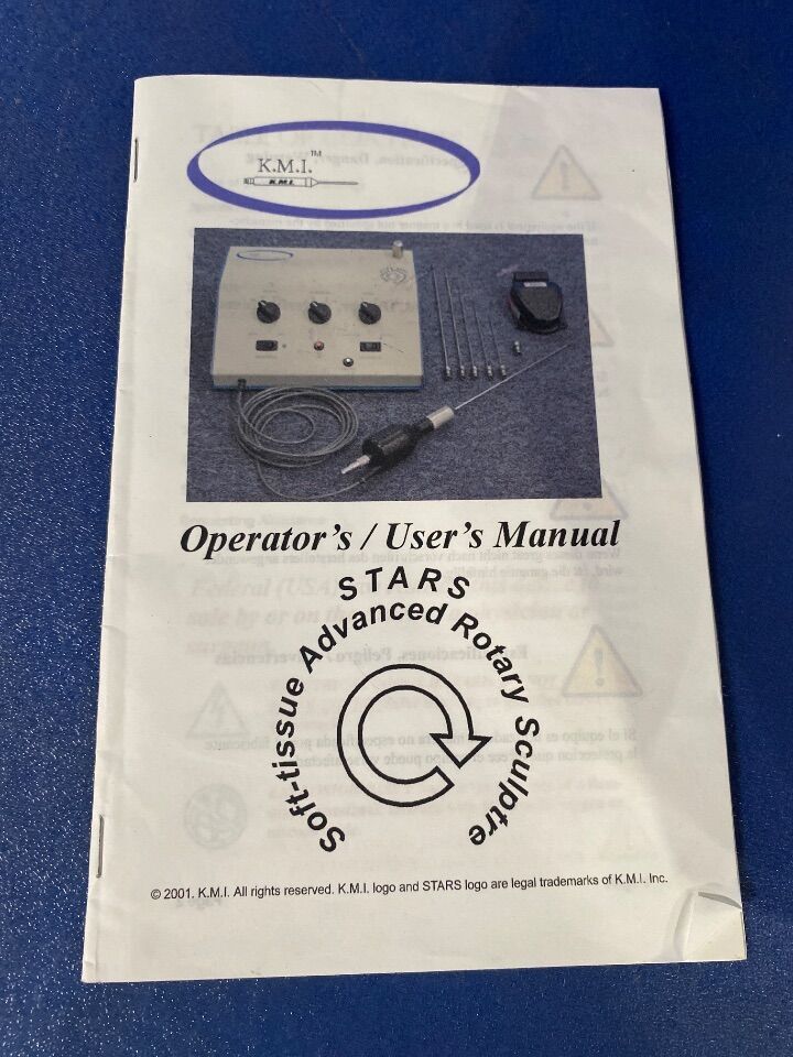 K. M. I. STARS-2000 Soft Tissue Advanced Rotary Sculpture Electrosurgical Unit