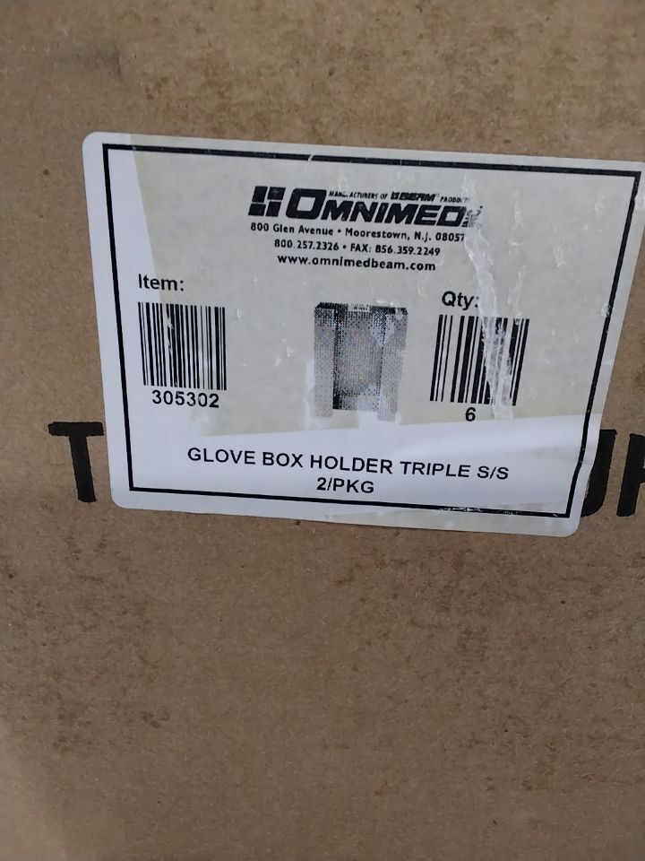 OMNIMED 305302 Glove Box Holder Triple S/S - Lot of 6