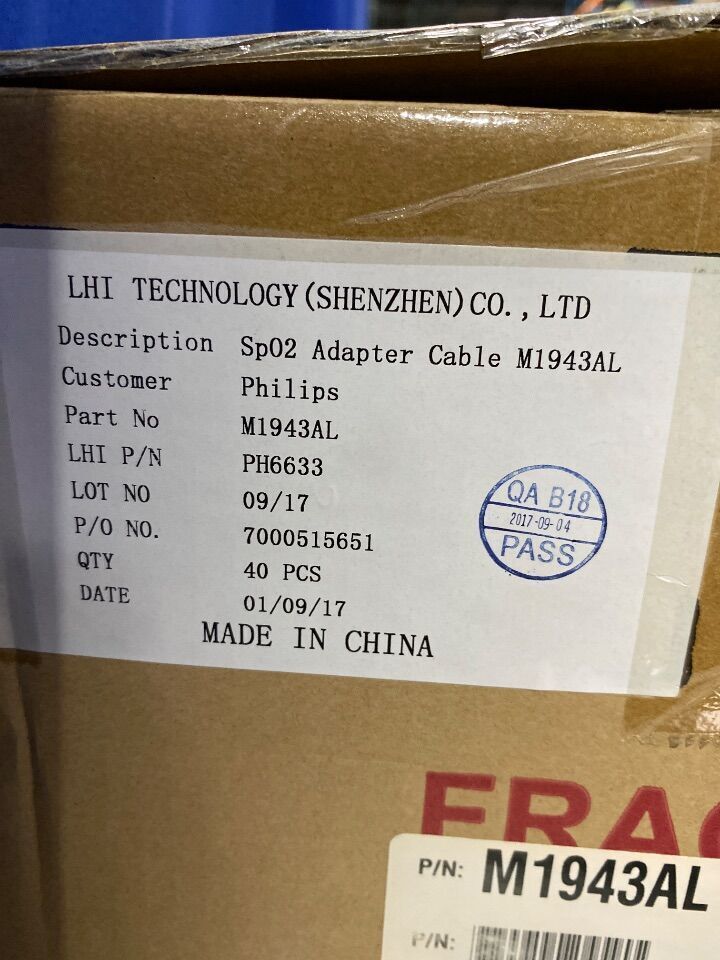 PHILIPS M1943AL - Lot of 40 SPO2 Probe