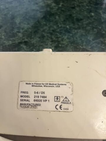 GE 618e Lot of 1 Ultrasound Transducer