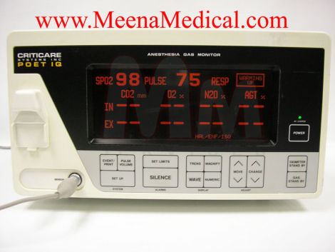 CRITICARE POET IQ 602-3A Anesthesia Monitor