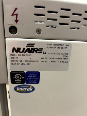 NUAIRE NU-5510 Incubator