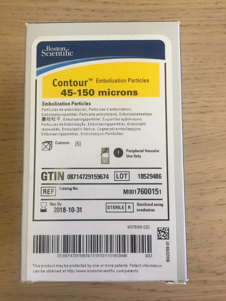 New BOSTON SCIENTIFIC 760015 Contour Embolization Particles 45-150 ...