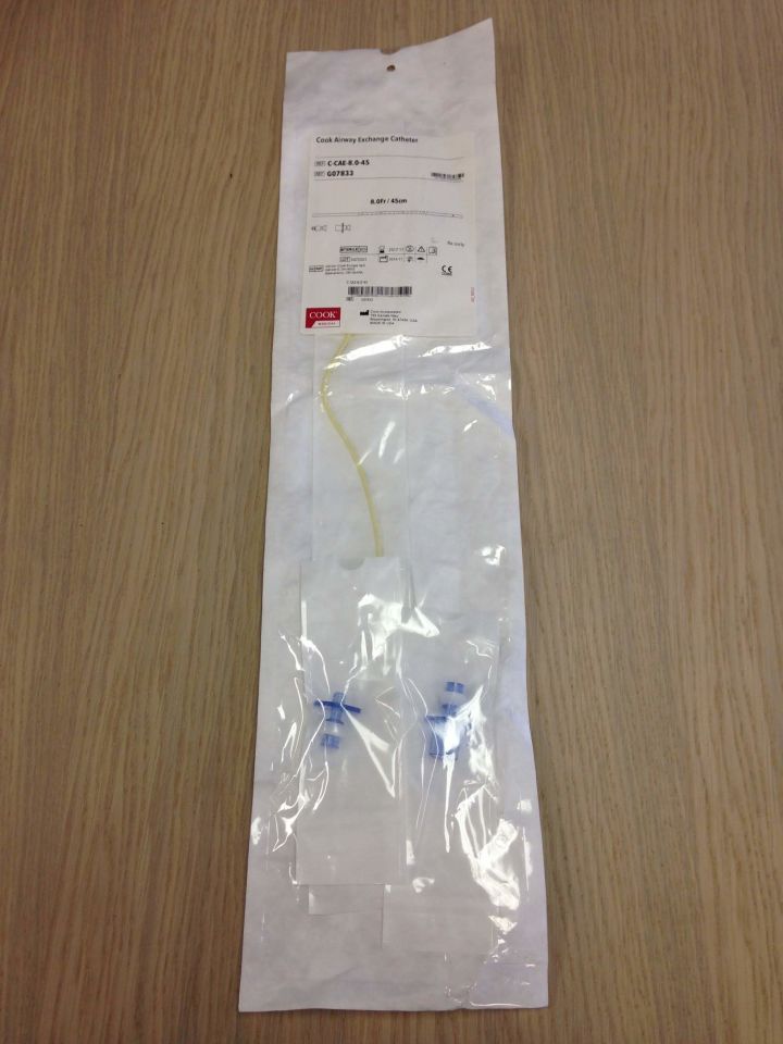 New COOK G07833 Airway Exchange Catheter, 8.0Fr/45cm (X) Disposables ...