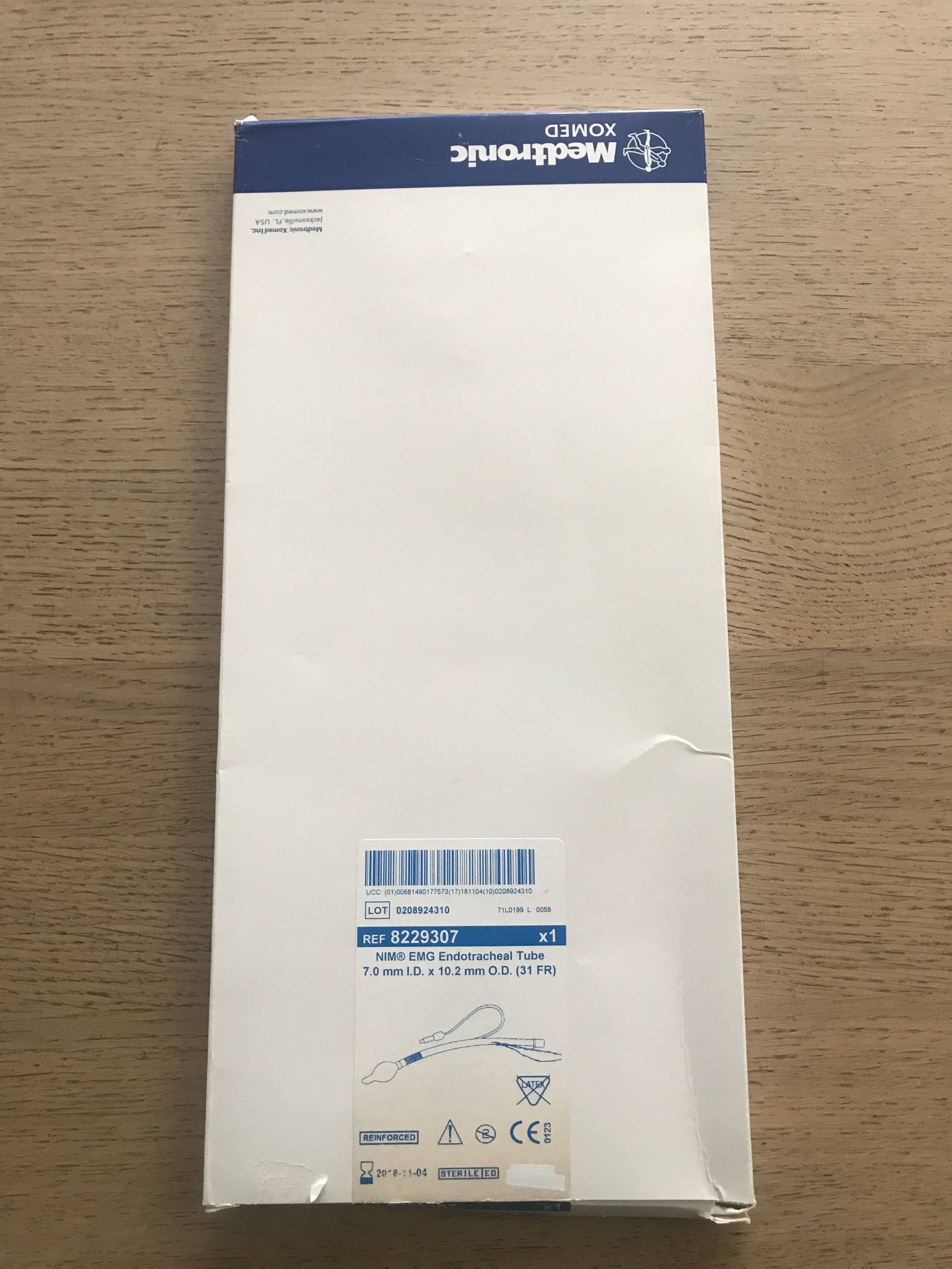 New MEDTRONIC 8229307 EMG Endotracheal Tube, 7.0mm (X) Disposables ...